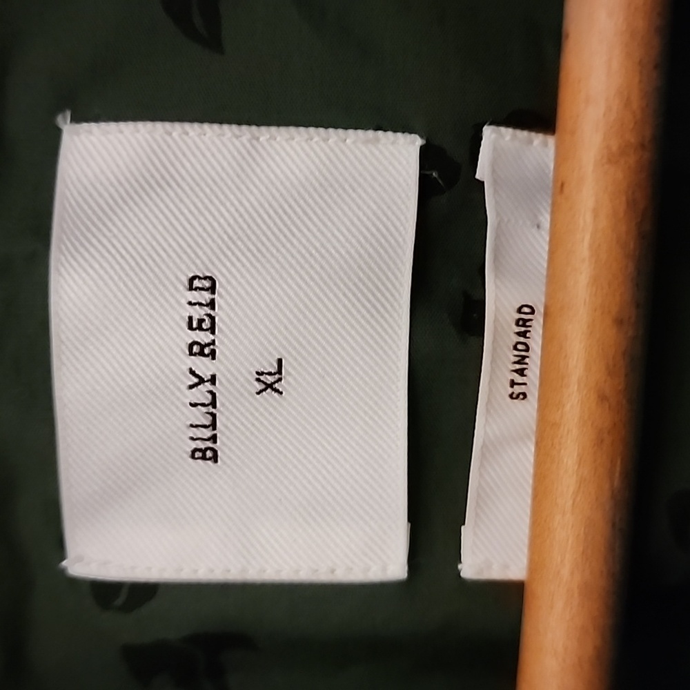 Billy Reid XL Dark Green w Black Designer Clothing Not Designer Prices - Picture 3 of 5